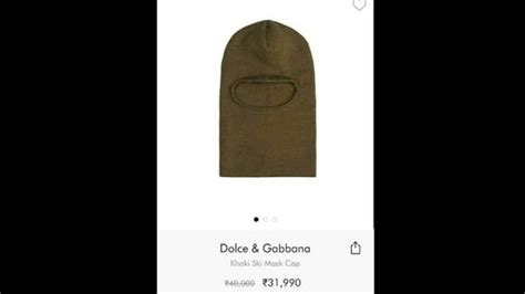 dolce gabbana khaki ski mask cap|D&G’s Khaki.